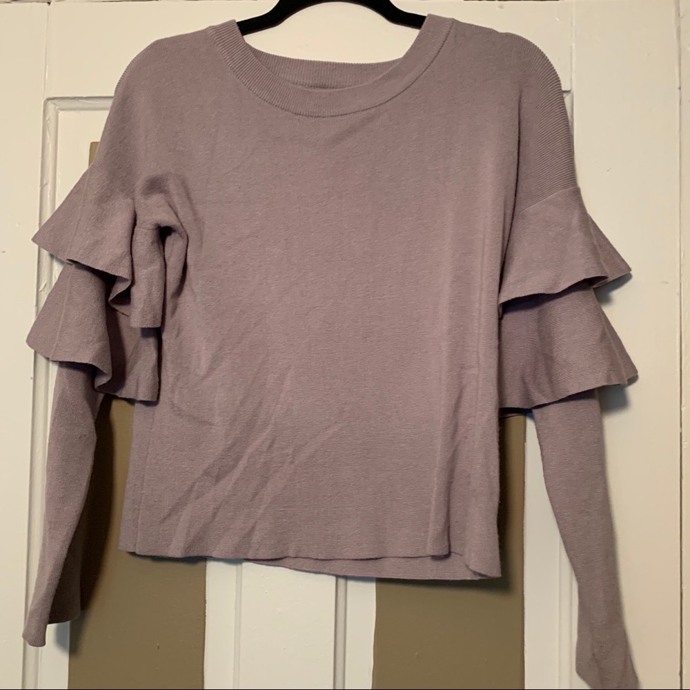 Ruffle Detail Sweater